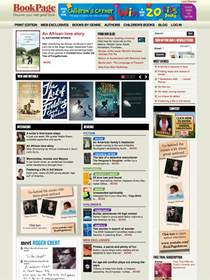 image of bookpage website
